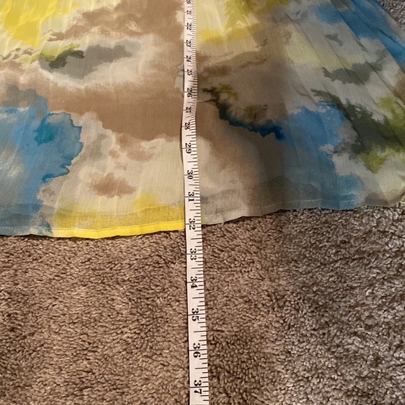 NWT XL bar lll “Sky Dream” pleated thin adjustable straps dress - Picture 6 of 8